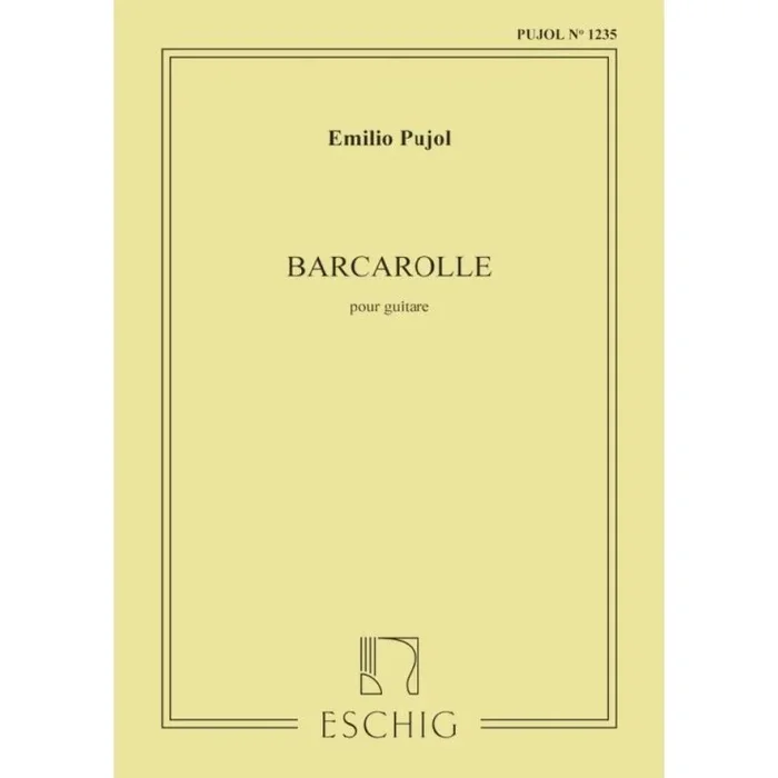 Barcarolle (Pujol 1235) Guitare