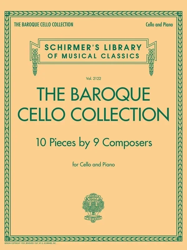 Baroque Cello Collection Cello/Piano (Softcover Book)