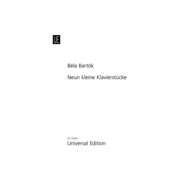 Bartók, Béla – 9 Little Piano Pieces