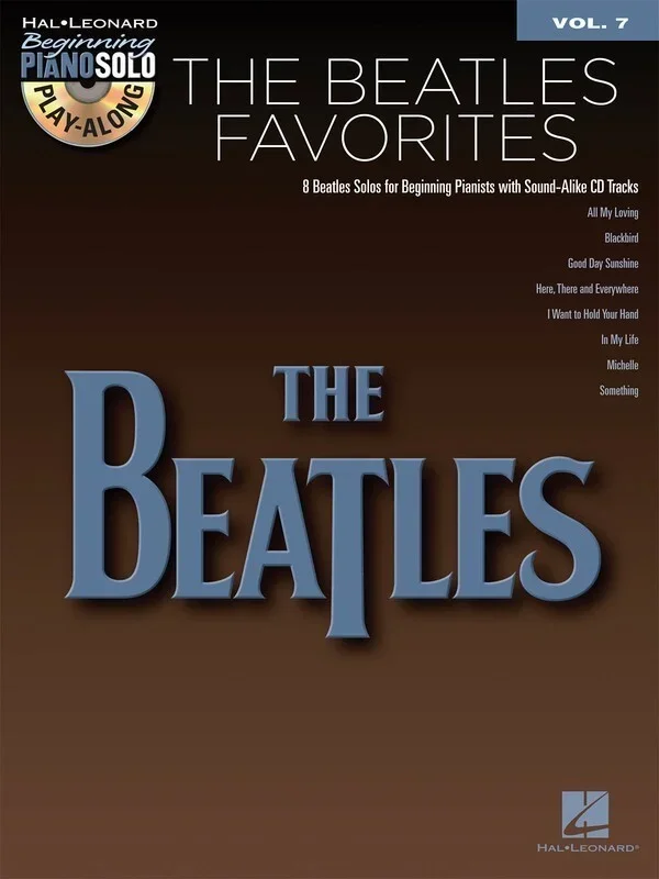 Beatles Favorites Beg Piano Play Along Book/CD V7 (Softcover Book/CD)