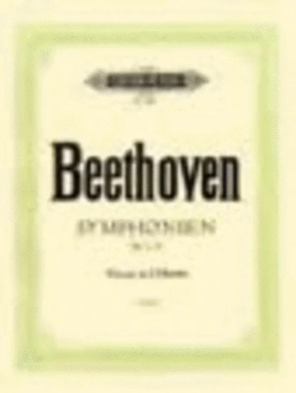 Beethoven – Symphonies Nos 1-5 Piano Arr Singer (Softcover Book)