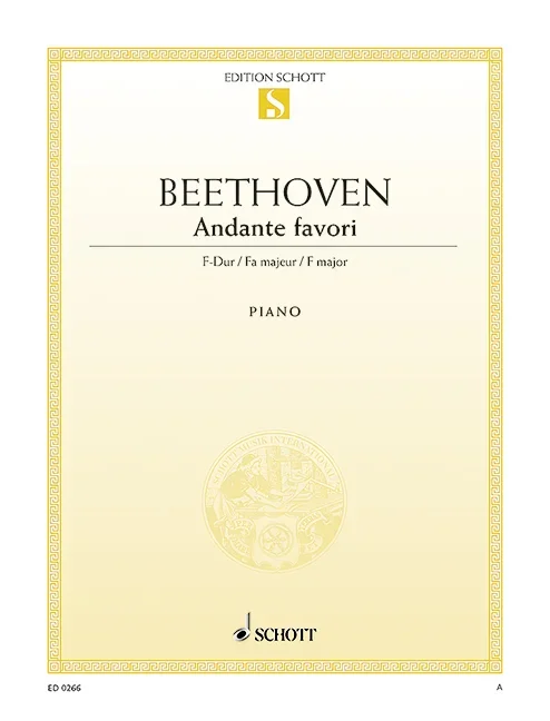 Beethoven, Ludwig van : Beethoven, Ludwig van : Andante favori F major, – piano – Schott Digital