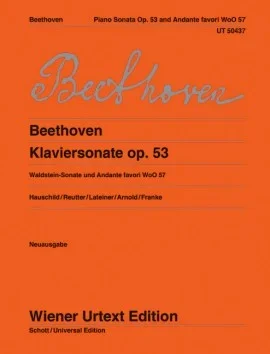 Beethoven : Piano Sonata C Major Op.53 (Waldstein) & Andante Favori: Piano (Wiener Urtext)