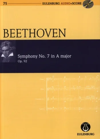 Beethoven : Symphony No. 7 In A Major: Op. 92: Miniature Score & Cd (Audio Series No 75)