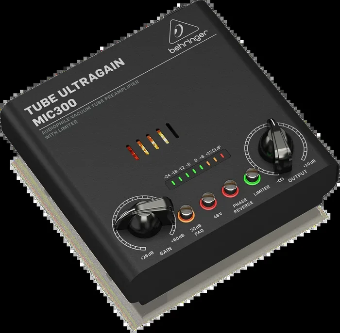 Behringer MIC-300 Tube Ultragain Microphone Preamp w/ Limiter MIC300