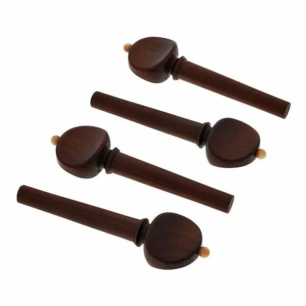 Berdani Violin Pegs Dark Boxwood FR/WH
