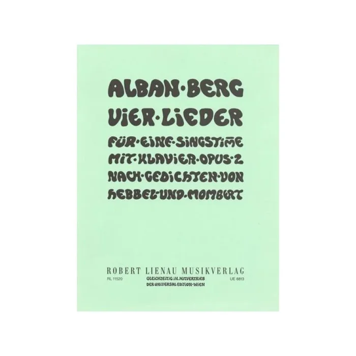 Berg, Alban – Four Songs op. 2
