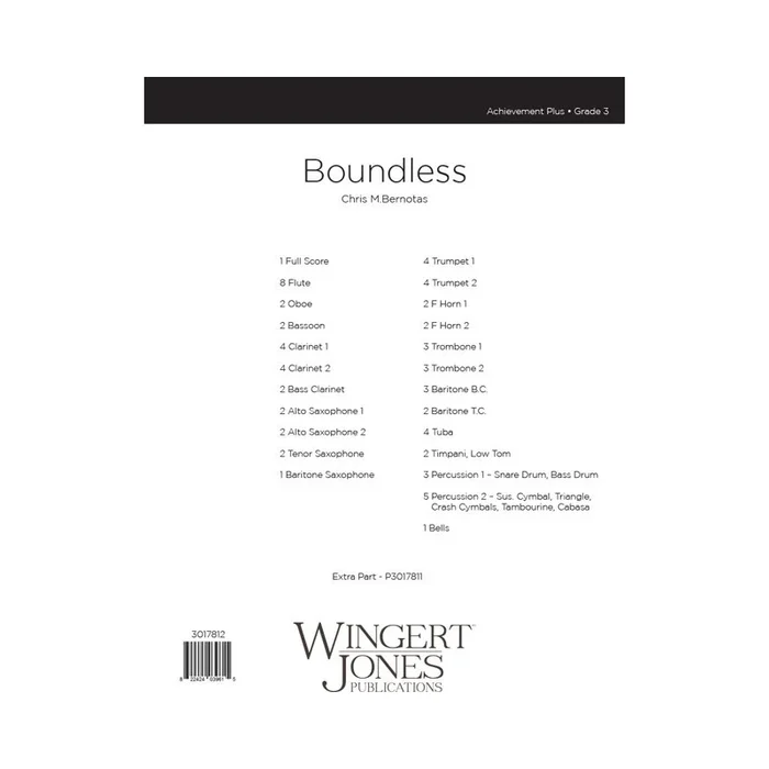 Bernotas, Chris – Boundless – Full Score