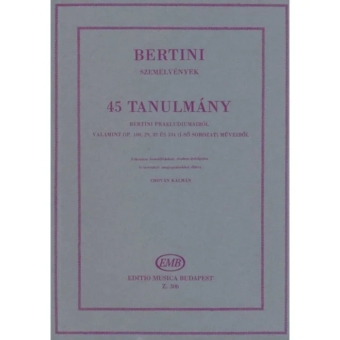 Bertini, Henri – 45 Studies