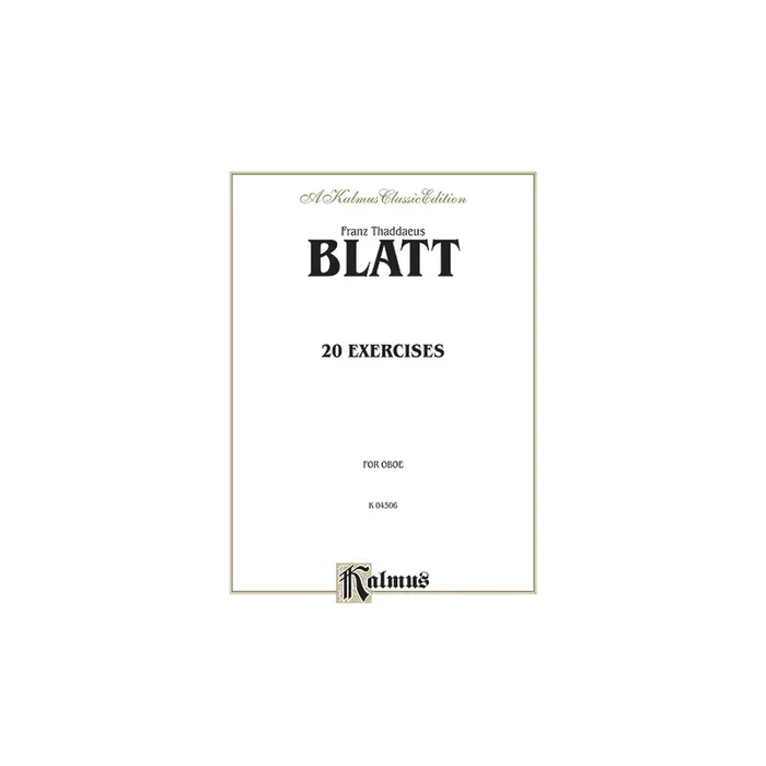 Blatt, Franz – Twenty Exercises