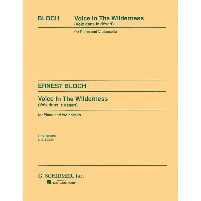 Bloch, Ernest – Voice in the Wilderness