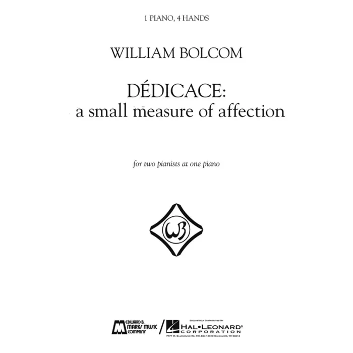 Bolcom, William – Dedicace – A Small Measure Of Affection