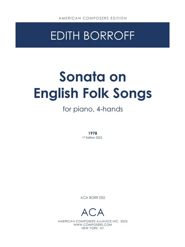 Borroff: Sonata on English Folk Songs