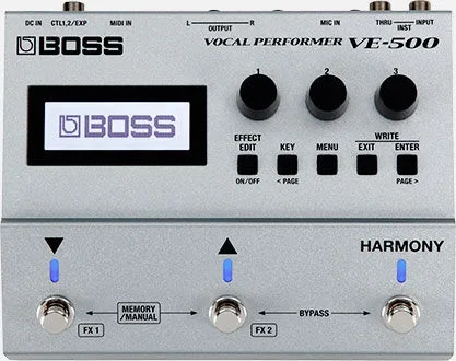 BOSS VE-500 Vocal Performer – 500 Series Effects Processor for Singers and Guitarists