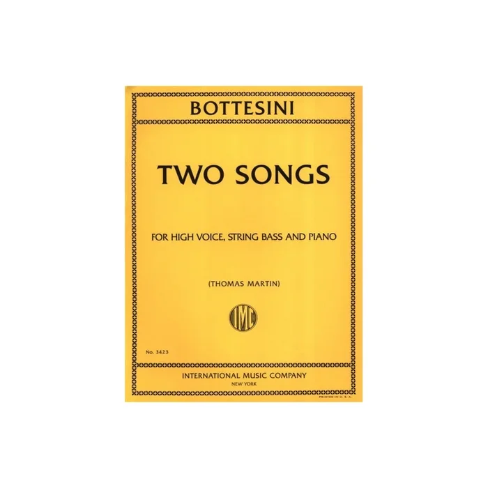 Bottesini, Giovanni – Two Songs