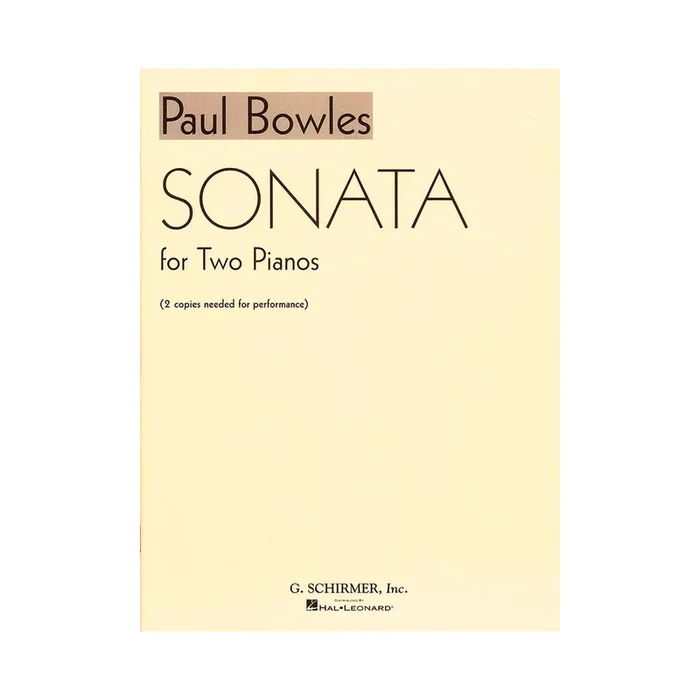 Bowles, Paul – Sonata for 2 Pianos