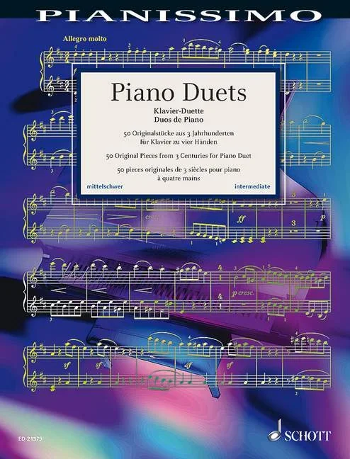 Brahms, Johannes : Brahms, Johannes : The Nightingale, from: Souvenir de la Russie No. 4 – piano (4 hands) – Schott Dig