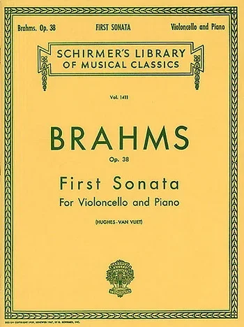 Brahms : Sonata E Minor No.1 Op.38: Cello & Piano (Schirmer)