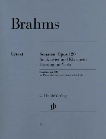 Brahms : Sonatas 2 For Clarinet Op.120: 1 & 2: Clarinet and Piano: Viola Version (Henle)