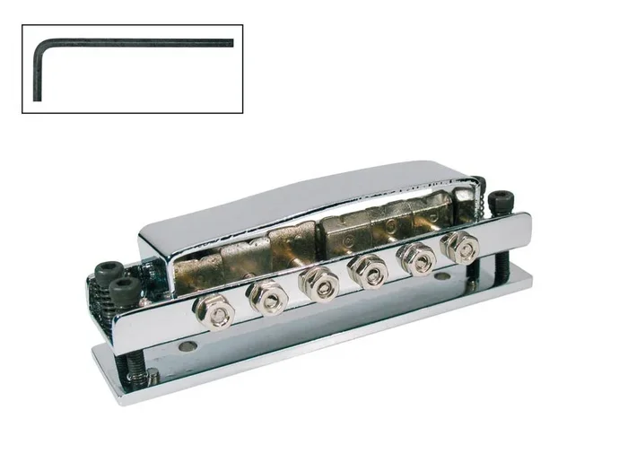 Bridge for e-guitar, RICK model, chrome