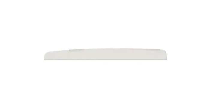 Bridge saddles, plastic, 6-pack, compensated, arched, 72-7-8-6-2,5mm