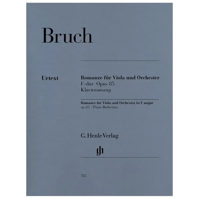 Bruch, Max – Romance for Viola and OrchestraF major op. 85