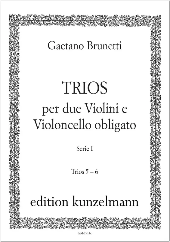 Brunetti: Trios for 2 Violins and Cello, Series 1, L. 107-108