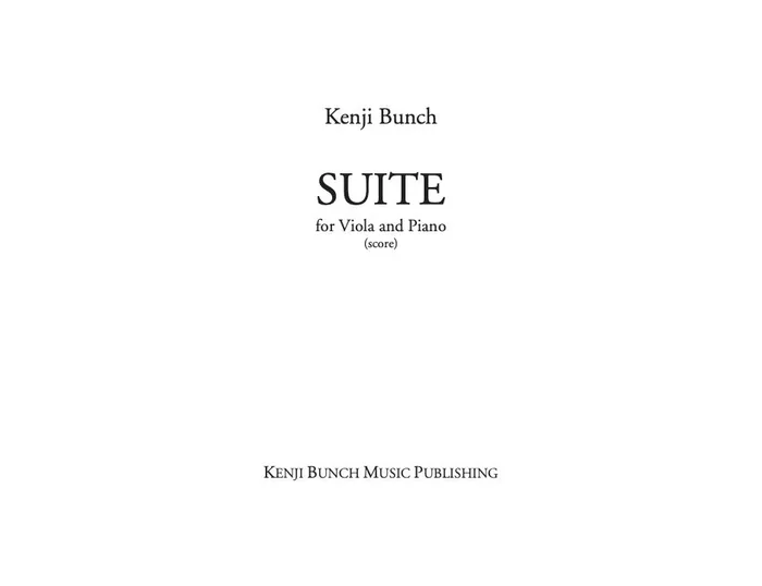 Bunch: Suite for Viola & Piano