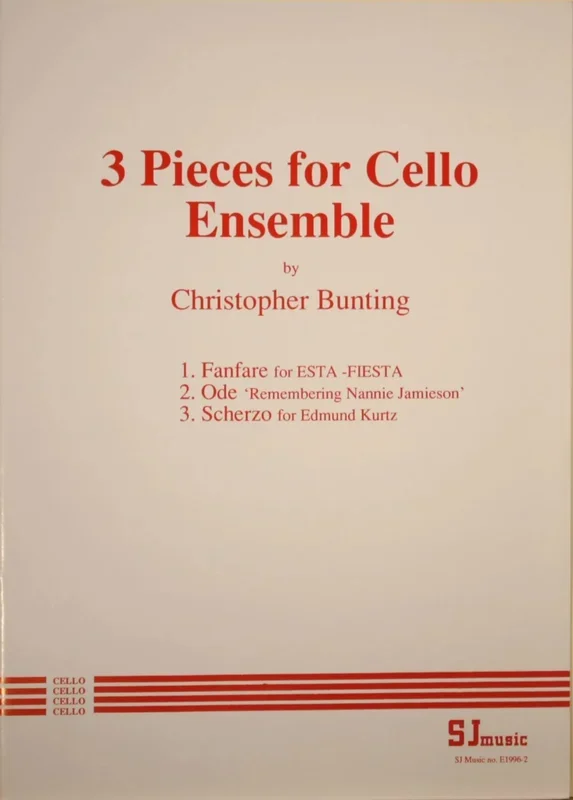 Bunting: Three Pieces for Cello Ensemble