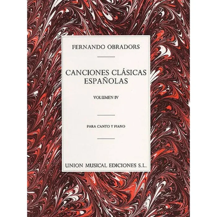 Canciones Clasicas Espanolas Volume 4