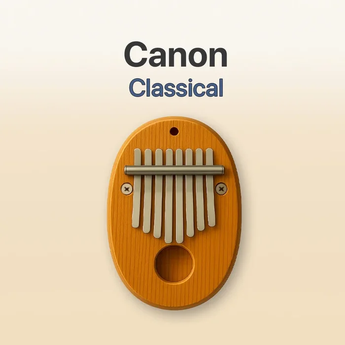 Canon – 8 Note Pocket Kalimba Tab