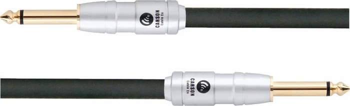 CARSON – Rocklines 3 Foot Patch Cable, 2 x Straight Jack Plugs Black, Lead