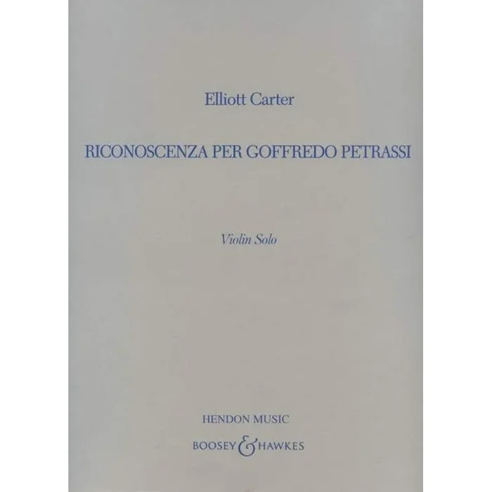 Carter, Elliott – Riconoscenza per Goffredo Petrassi