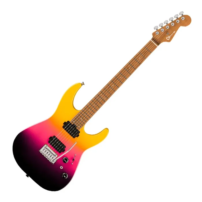 Charvel Pro Mod DK24 Electric Guitar HH 2PT CM Caramelized Maple in Malibu Sunset – 2962411500