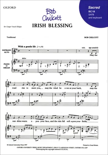 Chilcott : Chilcott: Irish Blessing: Vocal SATB (OUP) Digital Edition