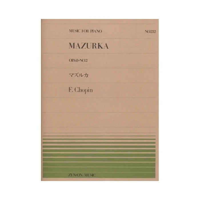 Chopin, Frédéric – Mazurka op. 68/2 232