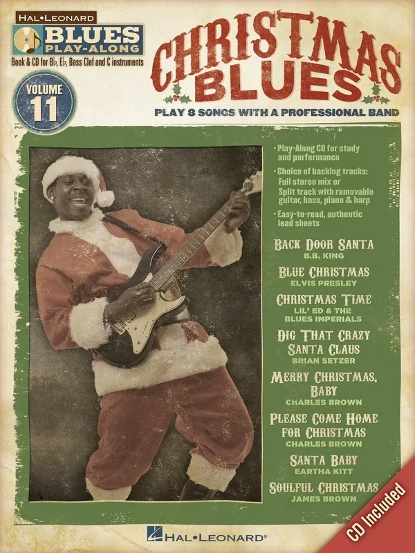 Christmas Blues Play Along V11 Book/CD (Softcover Book/CD)