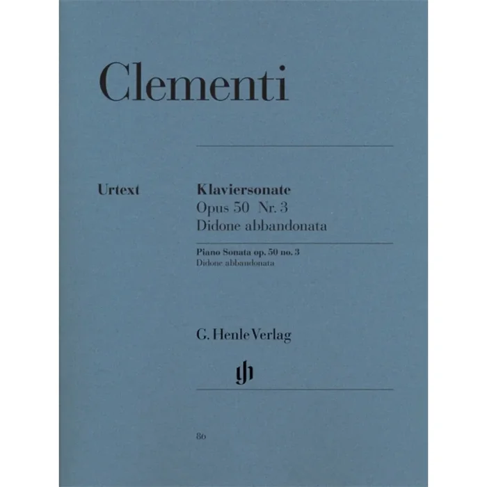 Clementi, Muzio – Piano Sonata “Didone abbandonata”, Scena Tragica g minor op. 50/3