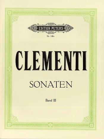 Clementi : Sonatas Selected Vol.3: Piano (Peters)