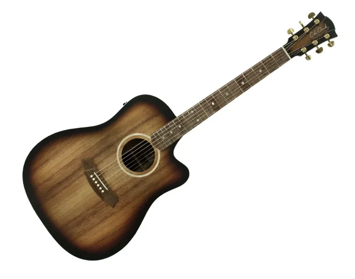 Cole Clark Fat Lady 2 EC All Solid Blackwood Acoustic Guitar Sunburst