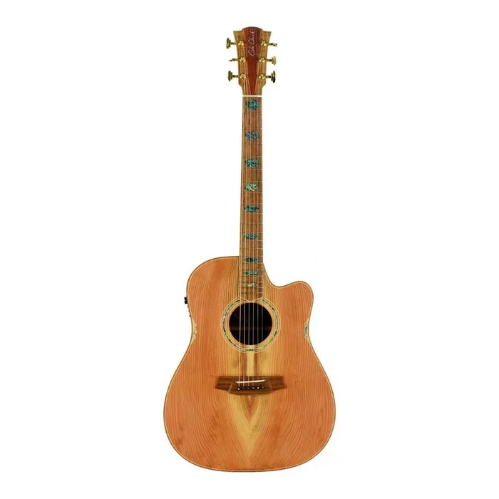 Cole Clark Fat Lady 3 Series Cutaway Dreadnought Acoustic Guitar with Pickup & Redwood Face/Blackwood Back & Sides & River She Oak Fretboard