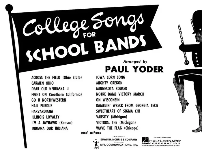 College Songs For School Bands 3rd Cornet (Part)