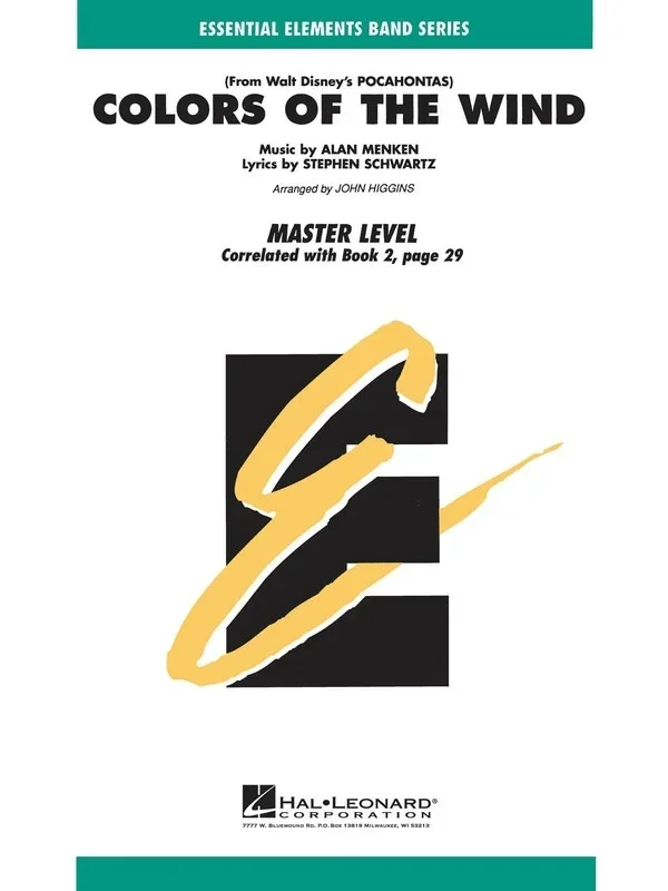 Colors Of The Wind Eemst2 (Pod) (Music Score/Parts)