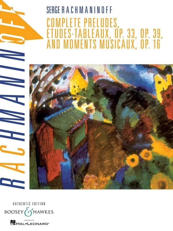 Comp Preludes Etudes Tableaux And Moments Musicaux Book