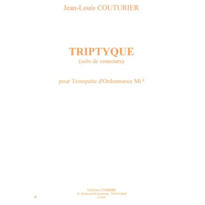 Couturier, Jean-Louis – Triptyque (solo de concours)
