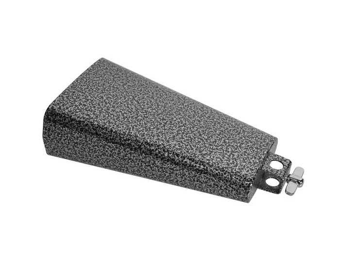 Cow bell, black, with screw, 8″”