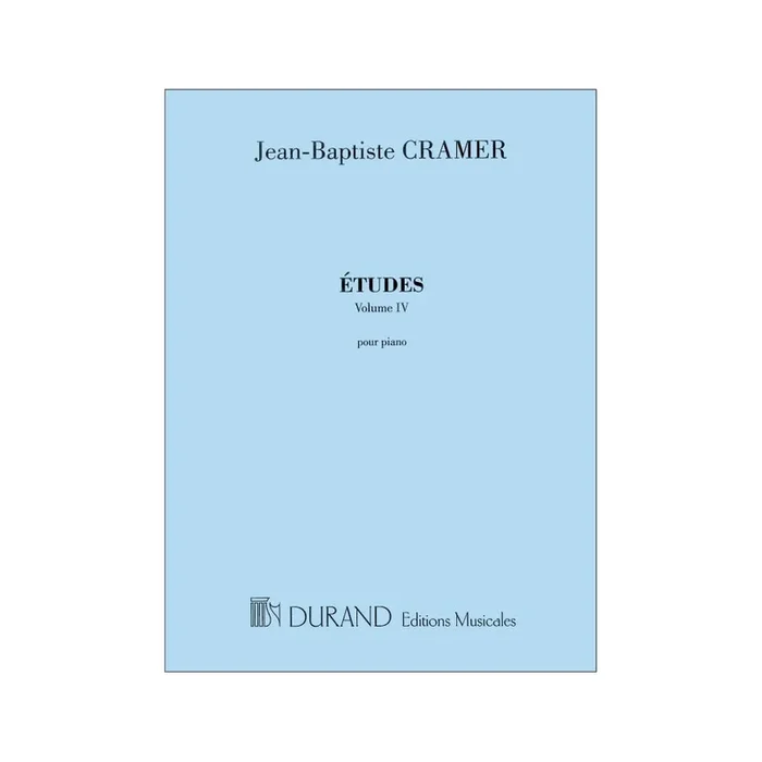 Cramer, Johann Baptist – Etudes, Volume Iv, Pour Piano
