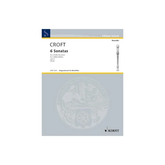 Croft, William – 6 Sonatas op. 3