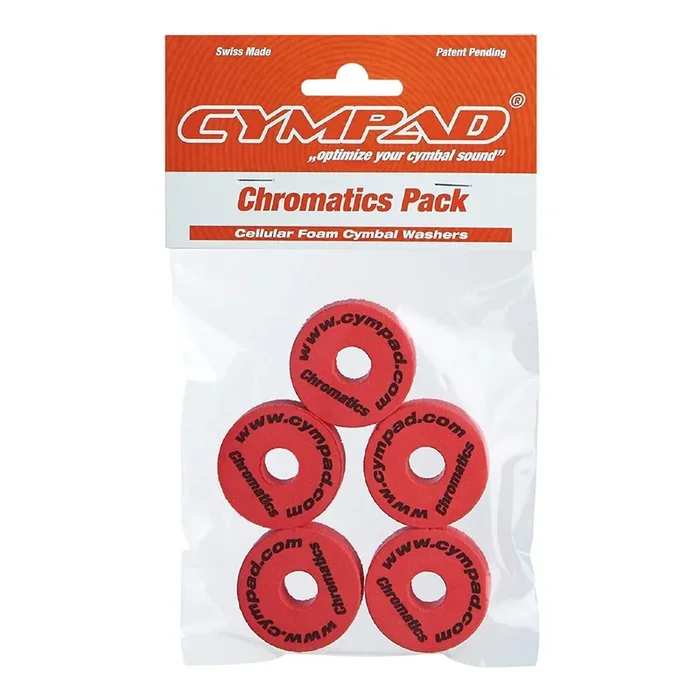 Cympad Chromatics Set √ò 40-15mm Cymbal Pad Red (5 Pieces)