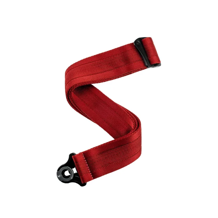 D’addario Auto Lock Guitar Strap – Blood Red